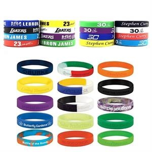 Custom Round Silicone Wristband Bracelet