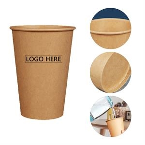 12 Oz Disposable Coffee Cups w/ Lids