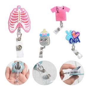 Retractable Nurse Badge Reels with Clip