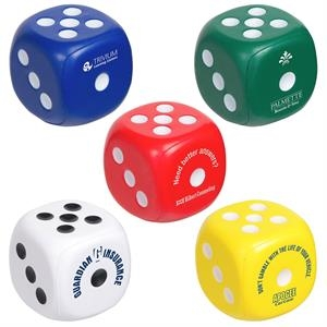 PU Dice Shape Stress Reliever Balls