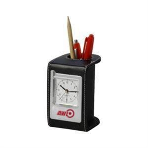 Desk Clock and Pen Holder