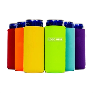 12 oz Slim Collapsible Neoprene Can Cooler