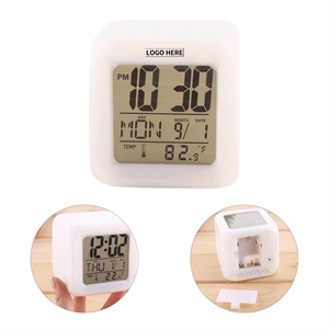 LED Colorful Color Change Digital Alarm Clock