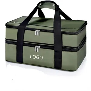  2-Layer Outdoor Large Capacity Cooler Bag