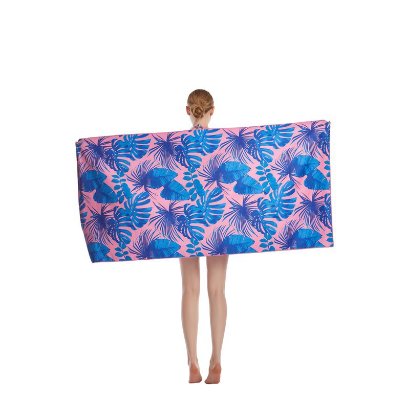 Custom Sublimated Plush Velour Beach Towel