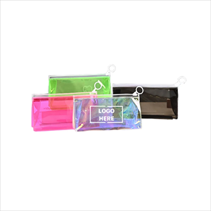 Holographic Zippered PVC Pouch