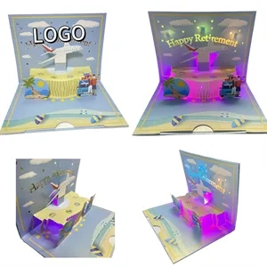 Customisable 3D Greeting Cards with LED Lights & Music