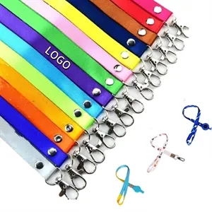 Customisable Coloured Polyester Lanyard