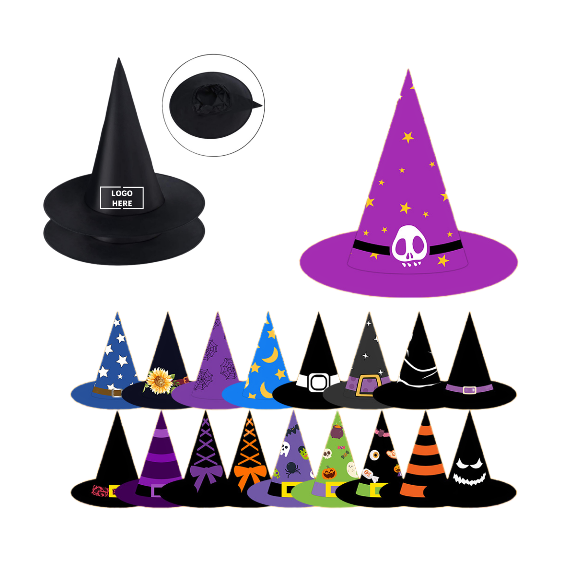 Halloween Witch Hats Costume