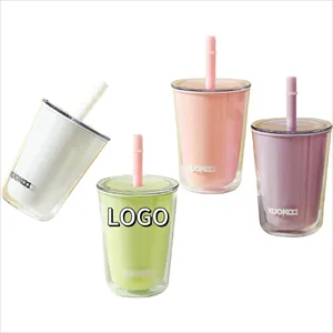 25oz Double Plastic Straw Cup