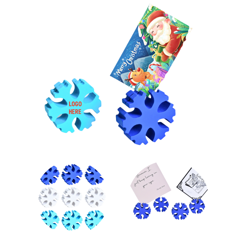 Wooden Snowflake Business Card Holder