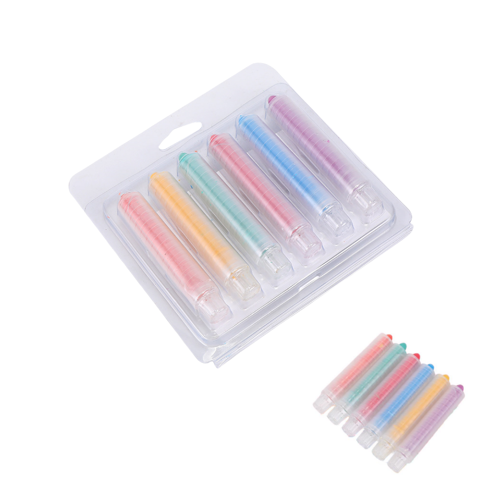 6PCS Dustless Chalk Set w/ Pen Sleeve