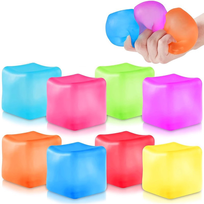 Ice Cube Shaped Squishy Stress Balls