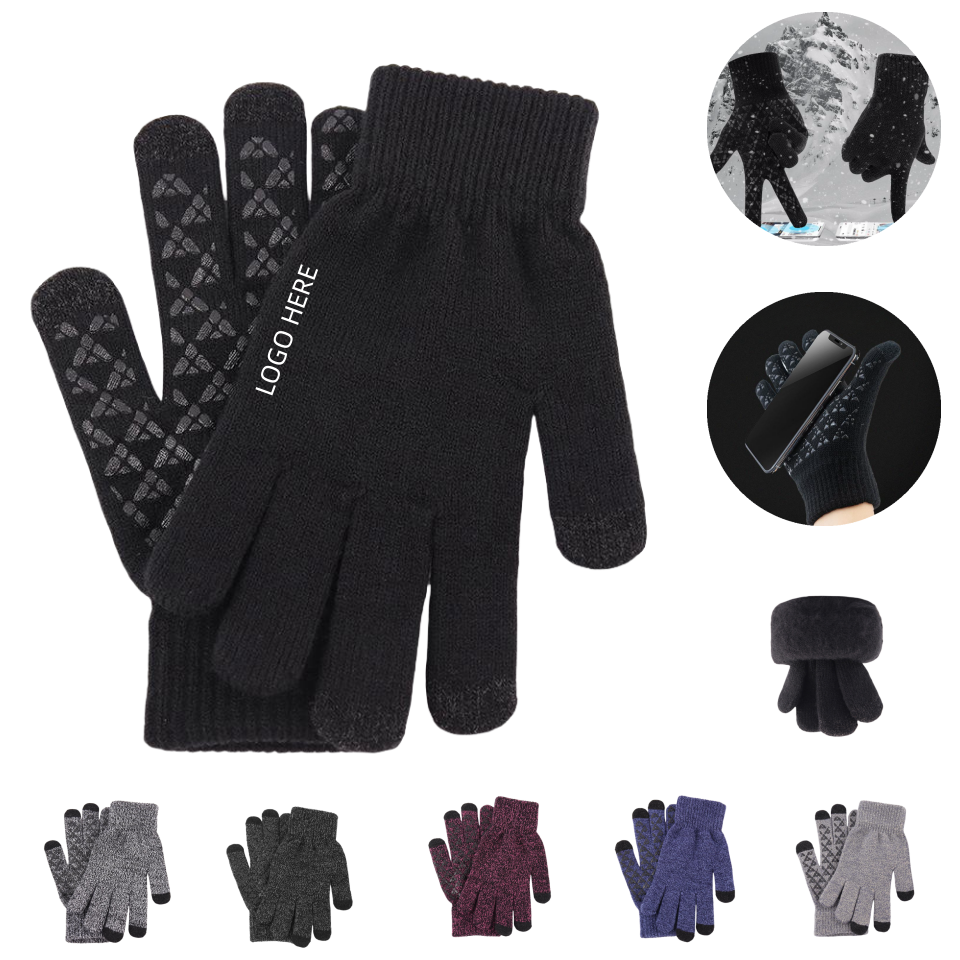 Warm Adult Touchscreen Gloves - Full Color