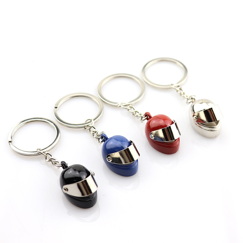 Motorcycle Helmet Shape Key Chain