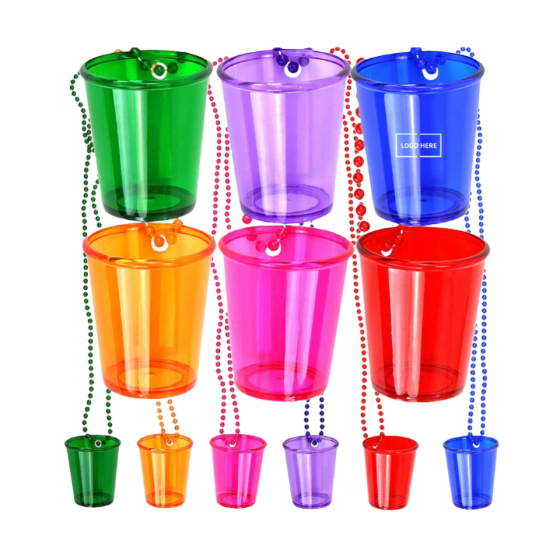 Plastic Clear Necklace Shot Glass