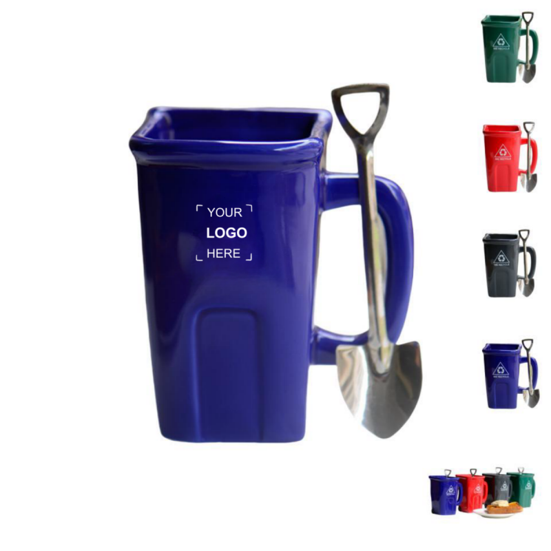 11oz Trash Can Shape Ceramic Coffee Mug