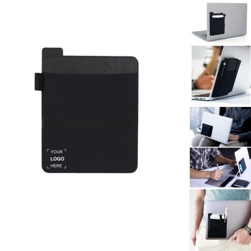 Reusable Adhesive Storage Pouch for Laptop