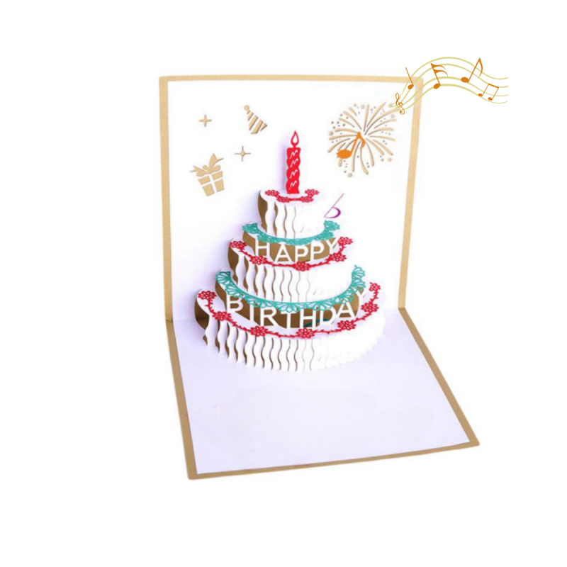 3D Pop Up Musical Birthday Cards