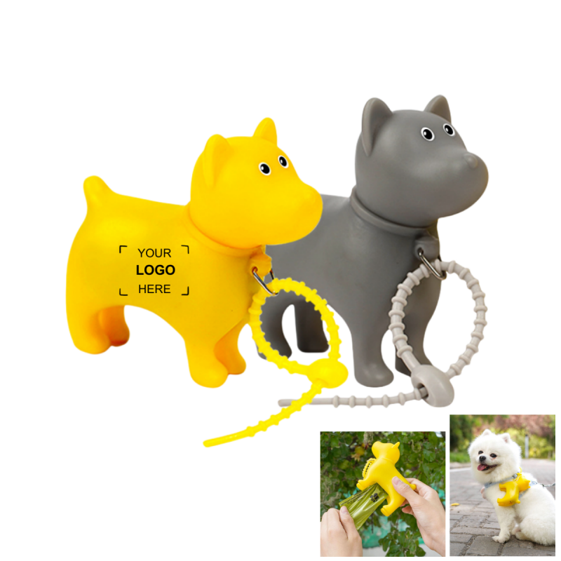 Portable Dog Shaped Poop Bag Dispenser