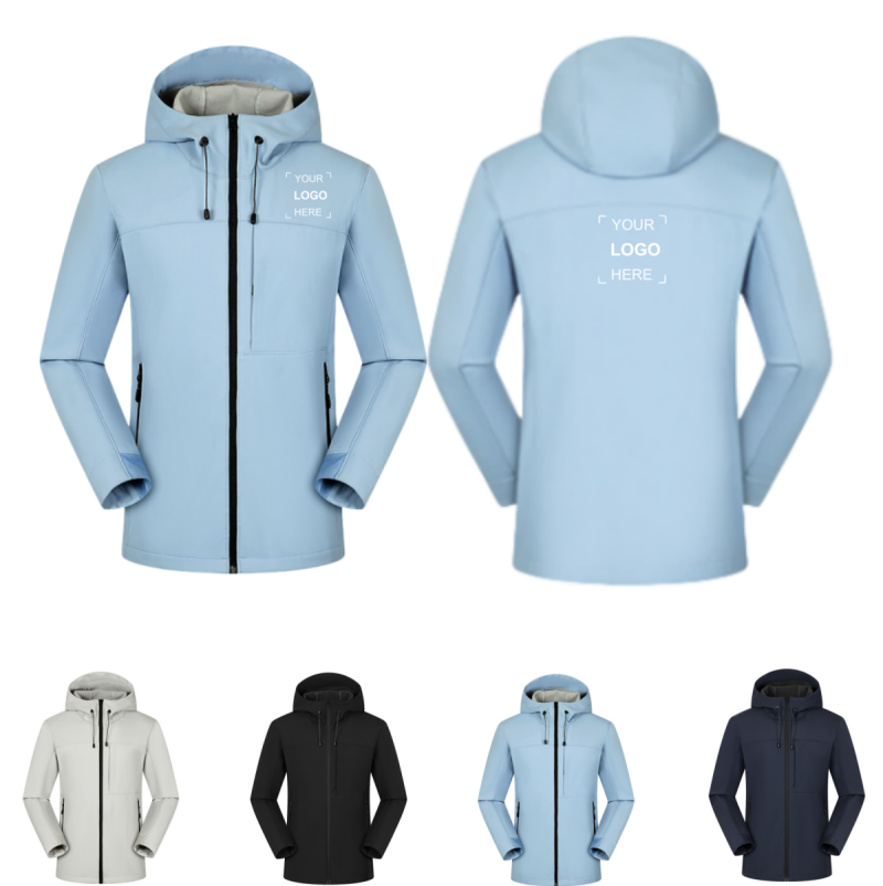 Waterproof Hooded Softshell Jackets for Men and Women