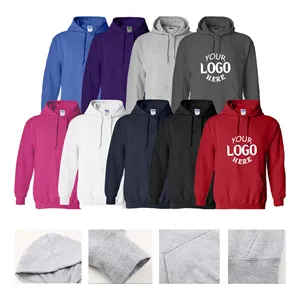 Long Sleeve Hooded Pullover Sweatshirt w/ Pocket