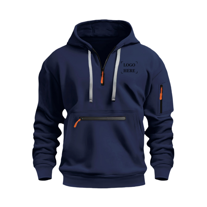 1/4-Zip Pullover Hoodie Sweatshirt