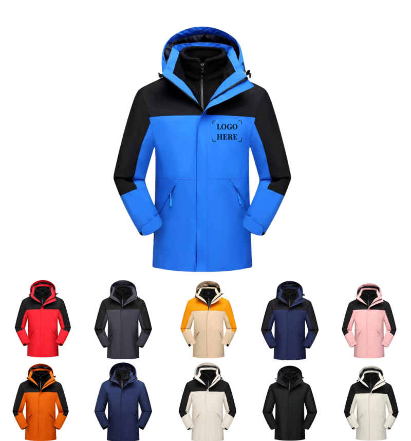 Detachable Windproof Snow Ski Jacket Winter Windbreaker